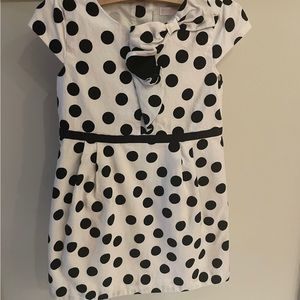 Girls Janie and Jack Black and White Polka Dot - Size 3T